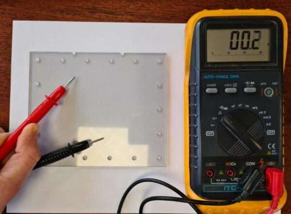 Cu Mesh Film conductivity test